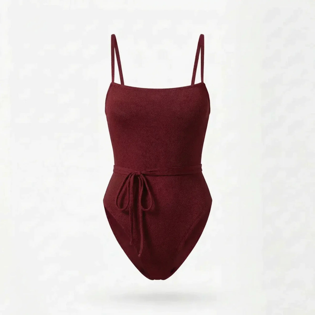 Tan-through Belize One Piece | Cherry Red