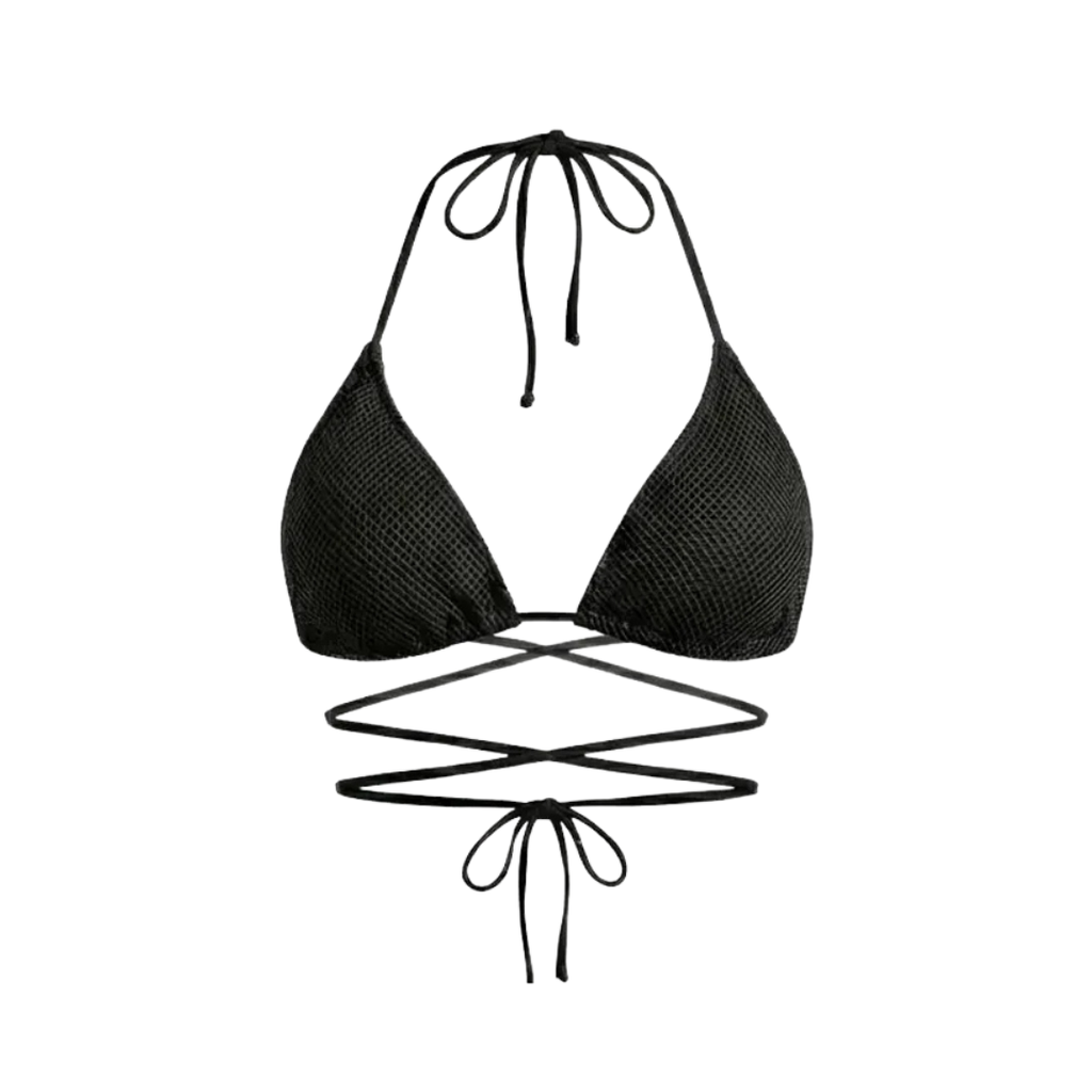 Tan-through Kastani Top | Black