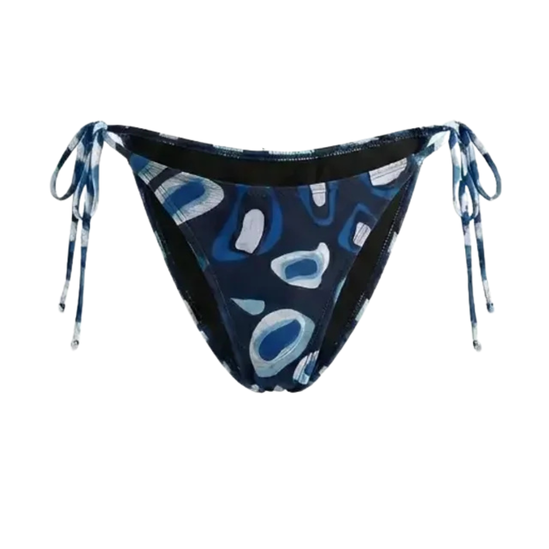 Tan-through Aruba Bottom | Midnight Blue