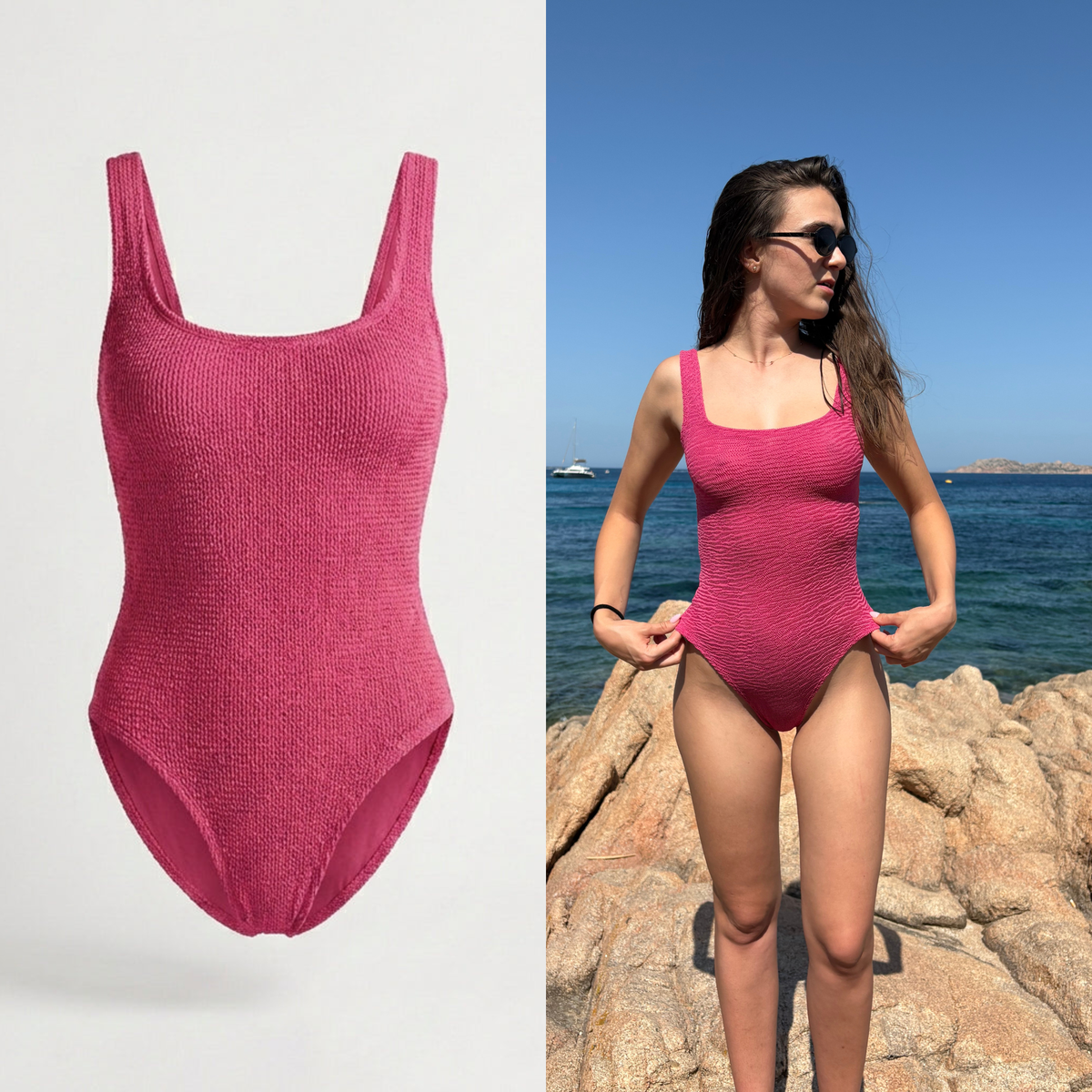 Makelloser Stretch™️ Crinkle - Celvia Badeanzug | Ibiza