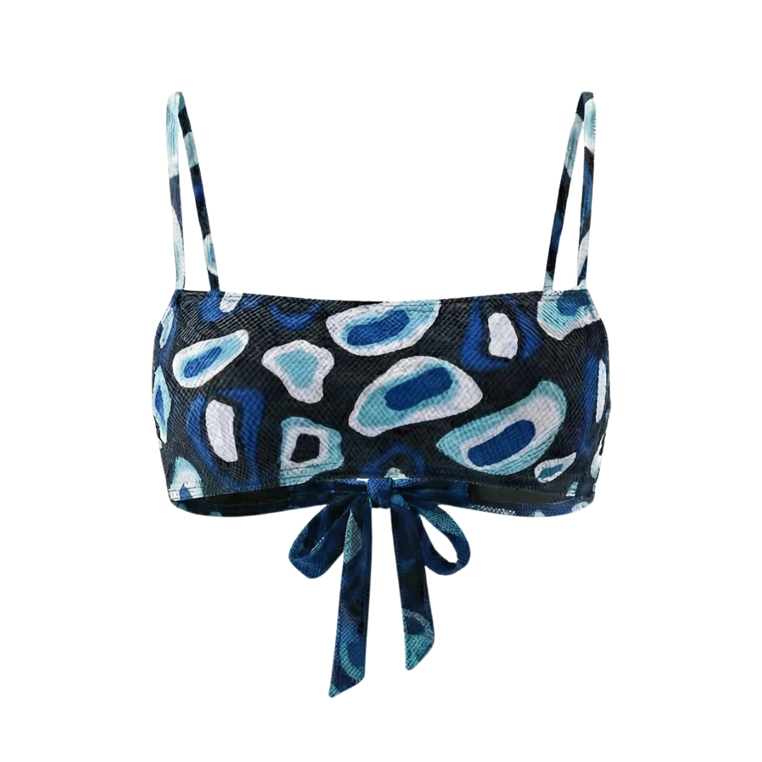 Sonnendurchlassendes Barbados Top | Mitternachtsblau
