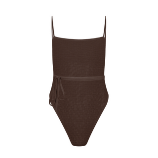 Tan-through Belize One Piece | Mocha