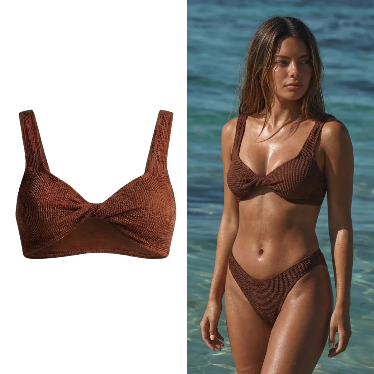 Flawless Stretch™️ Crinkle - Formentera Top | Karamell