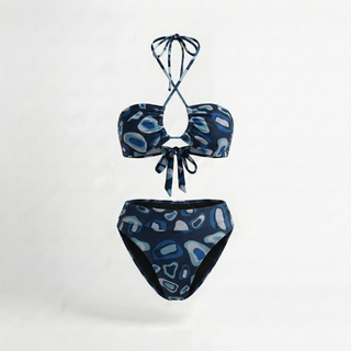 FULL SET | Tan-through Milos Top + Antigua Bottom | Midnight Blue