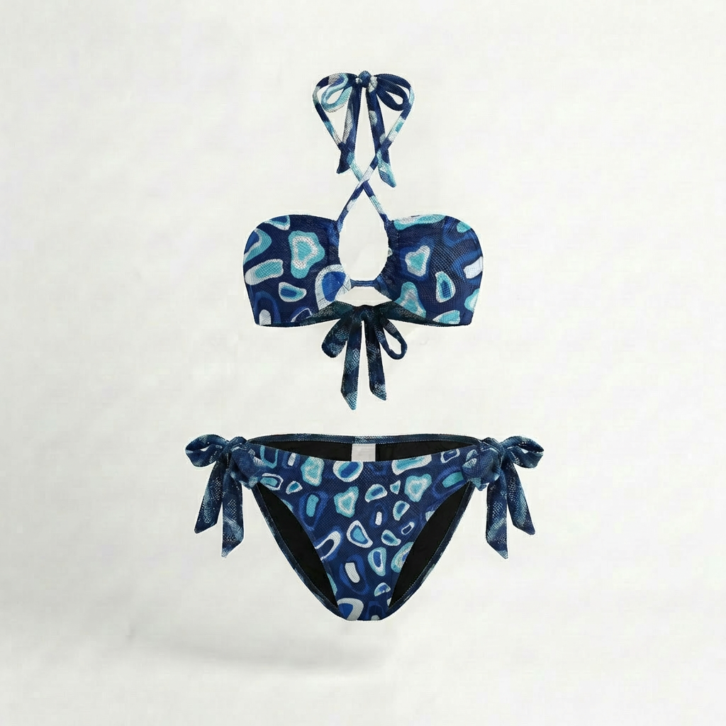 FULL SET | Tan-through Milos Top + Ios Bottom | Midnight Blue