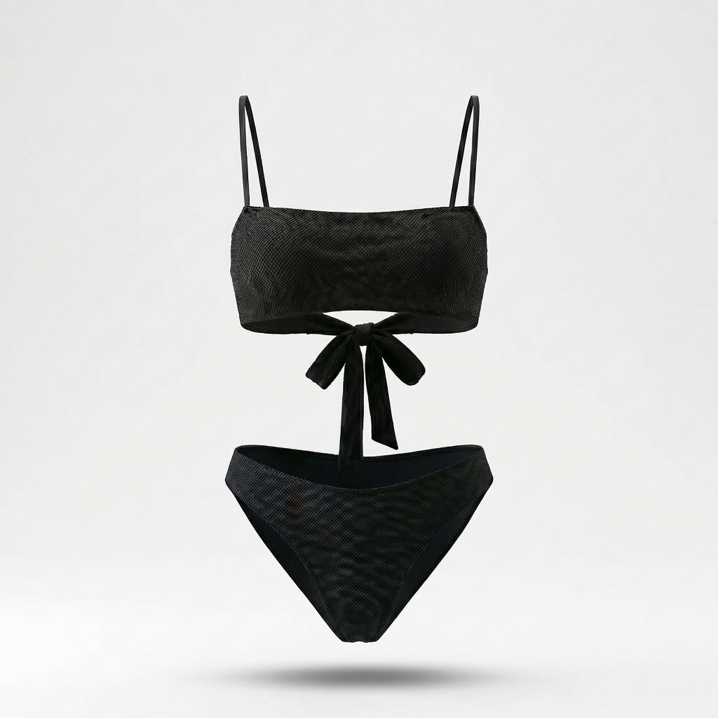 FULL SET | Tan-through Barbados Top + Cayman Bottom | Black