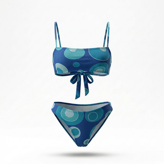 CONJUNTO COMPLETO | Parte superior Barbados color canela + parte inferior Caimán | Mar profundo