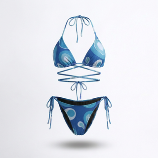 FULL SET | Tan-through Kastani Top + Aruba Bottom | Deep Sea