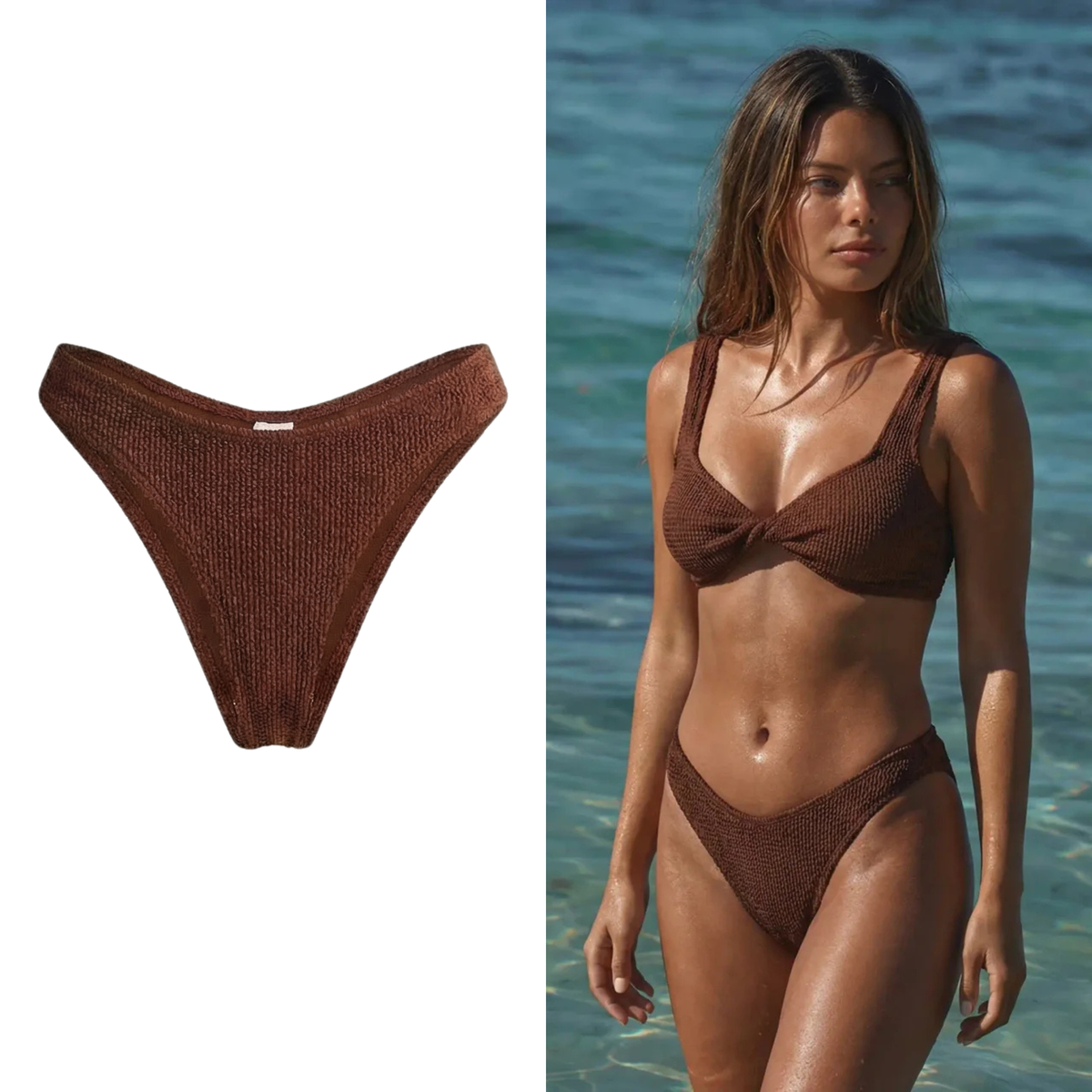 Flawless Stretch™️ Crinkle - Isola Bottom | Karamell