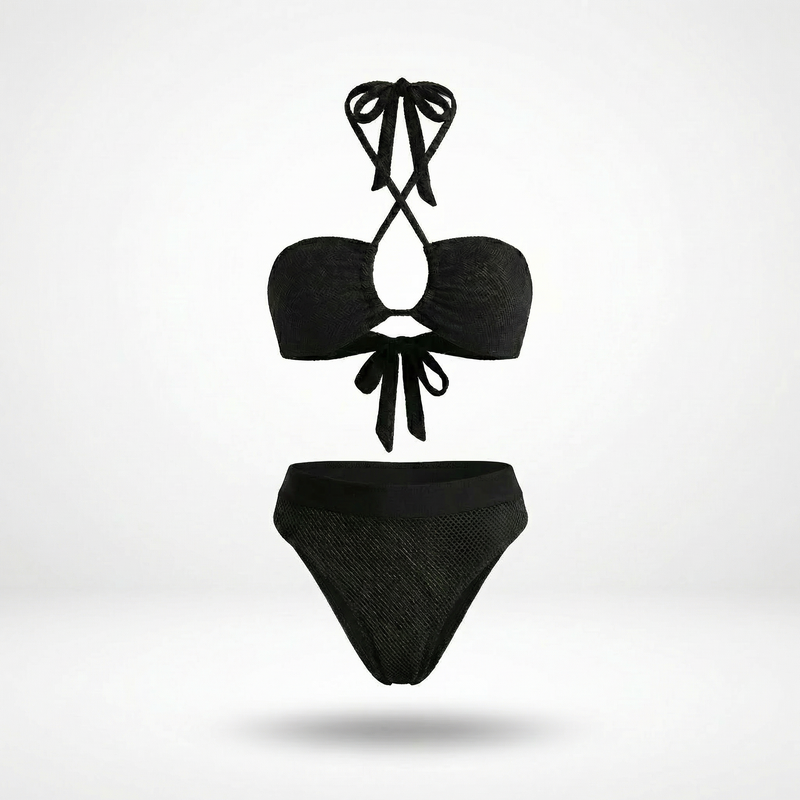FULL SET | Tan-through Milos Top + Antigua Bottom | Black