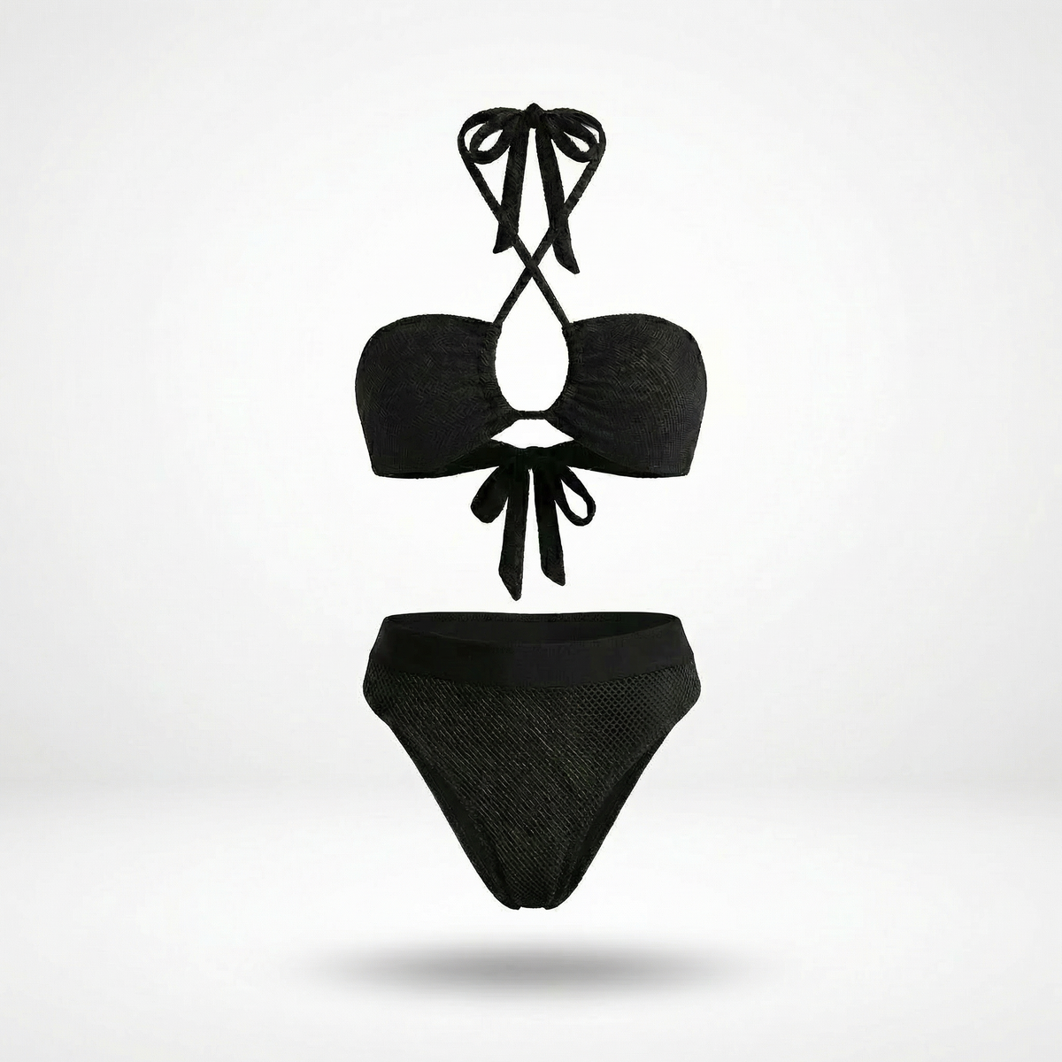 FULL SET | Tan-through Milos Top + Antigua Bottom | Black