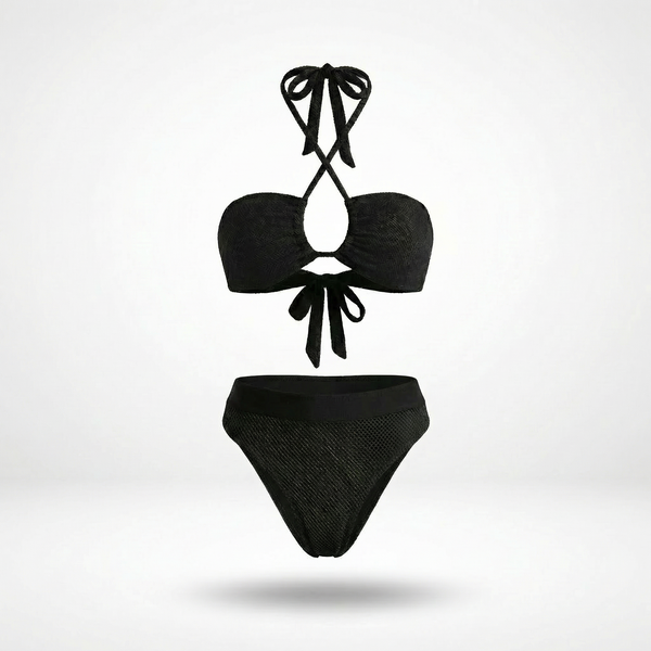 FULL SET | Tan-through Milos Top + Antigua Bottom | Black