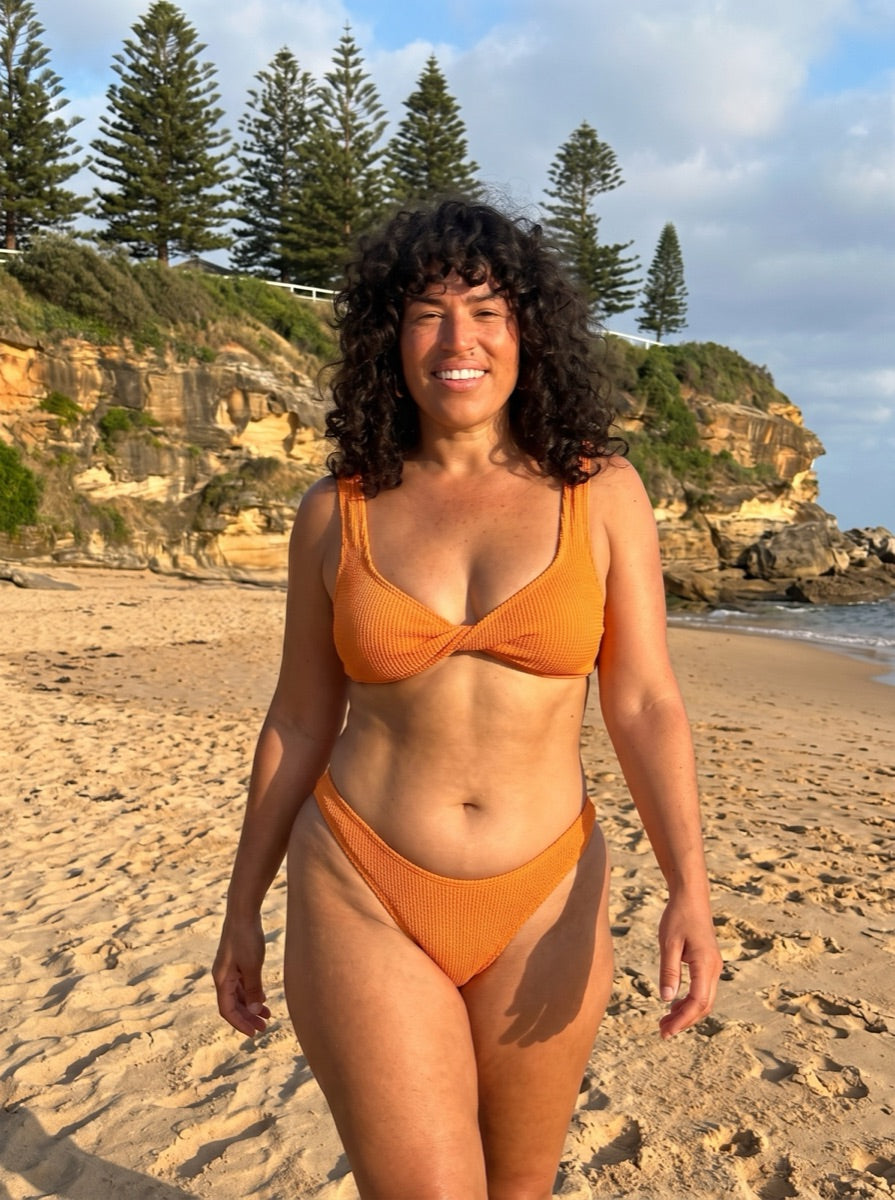 KOMPLETTES SET | Flawless Stretch™️ Crinkle - Formentera + Isola | Tangerine
