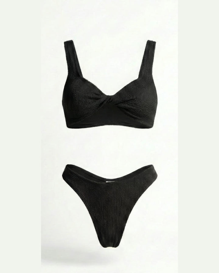 KOMPLETTES SET | Flawless Stretch™️ Crinkle - Formentera + Isola | Schwarz