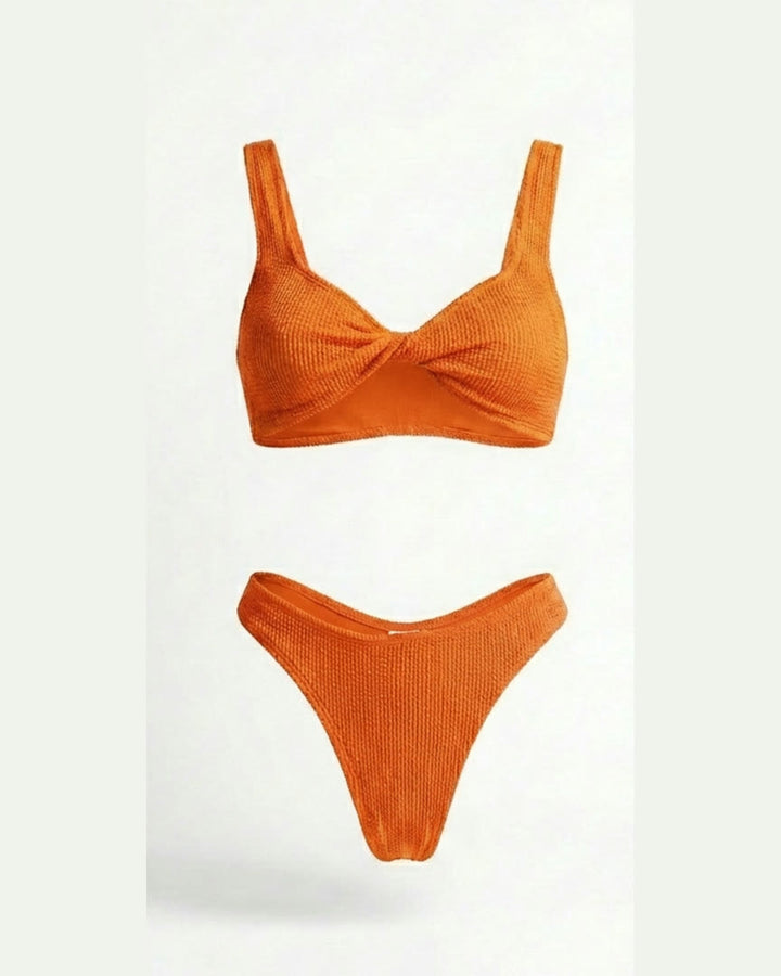 VOLLEDIGE SET | Flawless Stretch™️ Kreuk - Formentera + Isola | Mandarijn